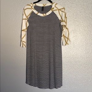 Piphany Stella dress nautical themed print XS